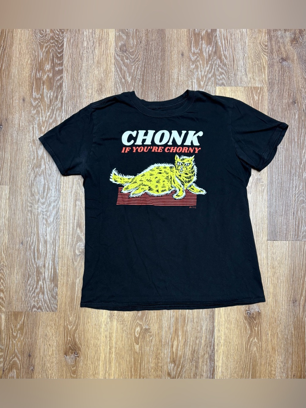 Chonk If You're Chorny' Black Short Sleeve Tee